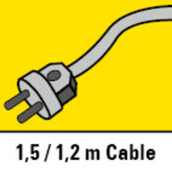 1,5 m und 1,2 m lange Kabel für großen Aktionsradius