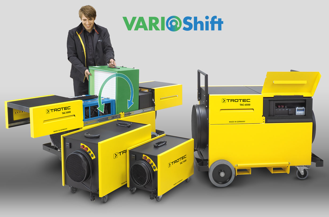 Alle TAC-Modelle mit Vario-Shift-Funktion