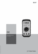 Bedienungsanleitung Digitales Multimeter BE47 (DE)