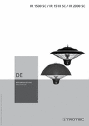 Bedienungsanleitung Heizstrahler IR 1500 SC / IR 1510 SC / IR 2000 SC (DE)