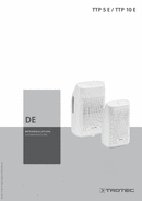 Bedienungsanleitung Luftentfeuchter TTP 5 E / TTP 10 E (DE)