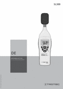 Bedienungsanleitung Schallpegelmessgerät SL300 (DE)