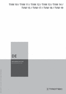 Bedienungsanleitung TVM-Serie (DE)