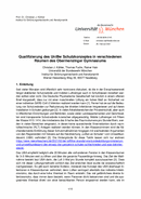 Bericht der Universität der Bundeswehr München: Qualifizierung des UniBw Schutzkonzeptes in verschiedenen Räumen des Obermenzinger Gymnasiums