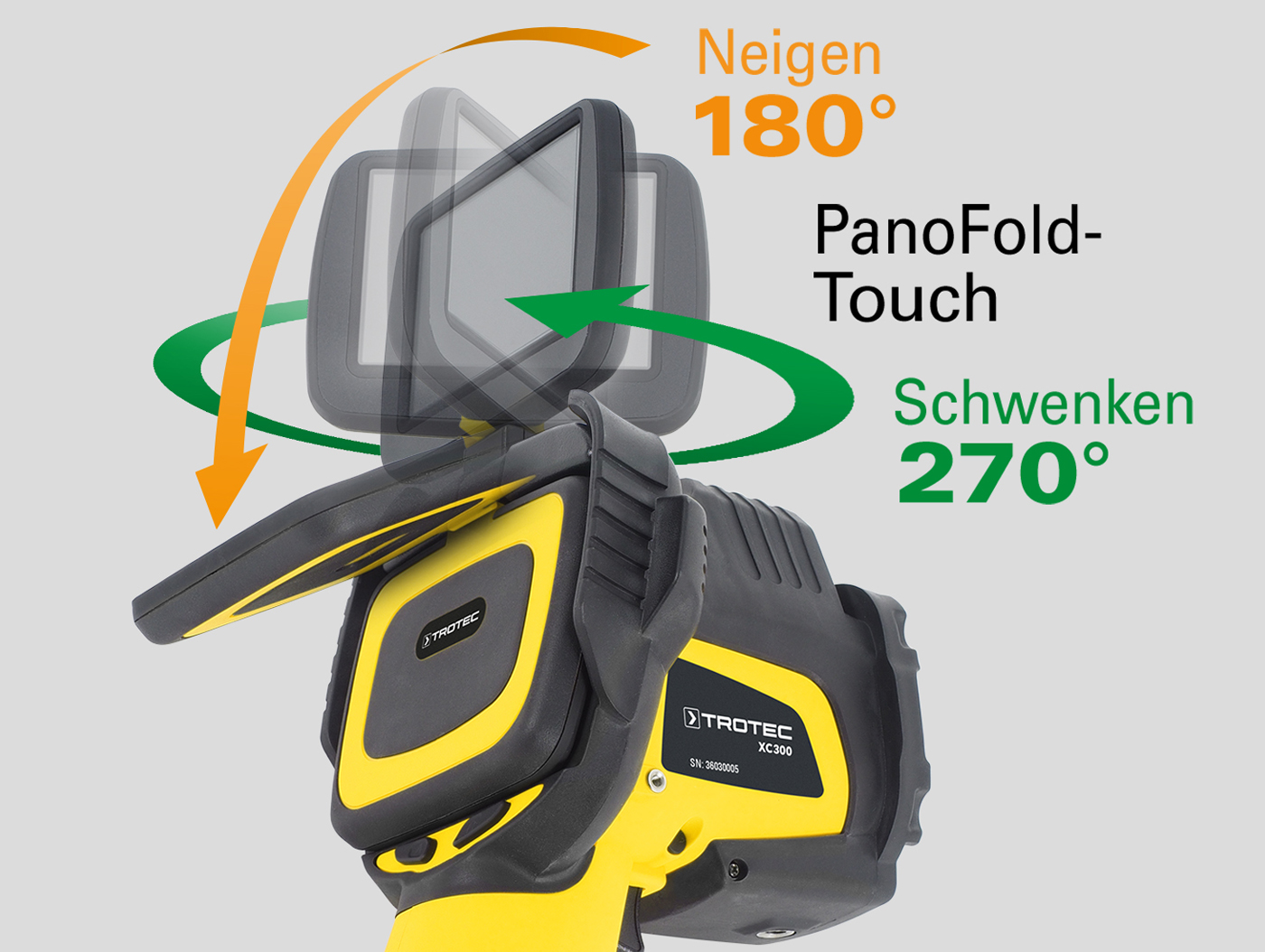 Einzigartiges PanoFold-Touchdisplay