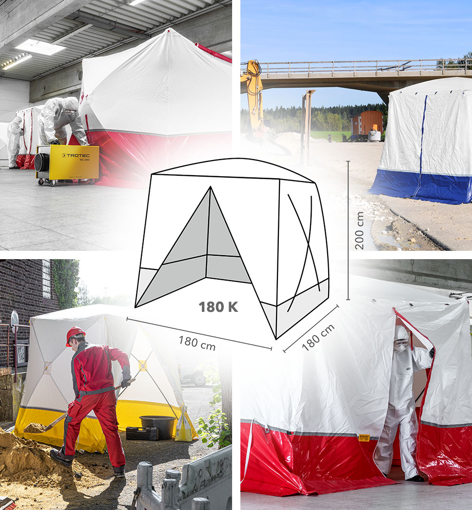 Flachdach-Zelt 180 K - vielseitig einsetzbar!
