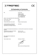 Konformitätserklärung Energiekosten-Messgerät BX09 (INT)