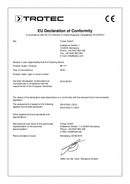 Konformitätserklärung Lebensmittelthermometer BP2F (INT)
