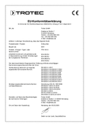 Konformitätserklärung Luftentfeuchter TTK 125 S (DE)