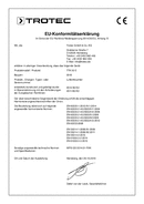 Konformitätserklärung Luftentfeuchter TTK 50 E (DE)