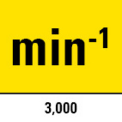 Leerlaufdrehzahl 0 bis 3.000 min<sup>-1</sup>