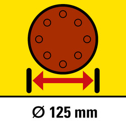 Schleifflächen-Durchmesser 125 mm