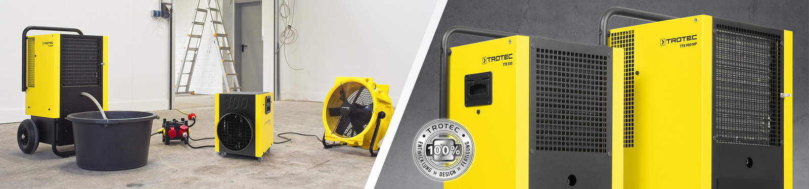 TTK 500 und TTK 900 – Mobile Bautrockner der TTK-Profi-Serie