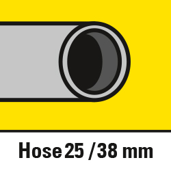 Universalanschlüsse für 25 mm und 38 mm Innendurchmesser
